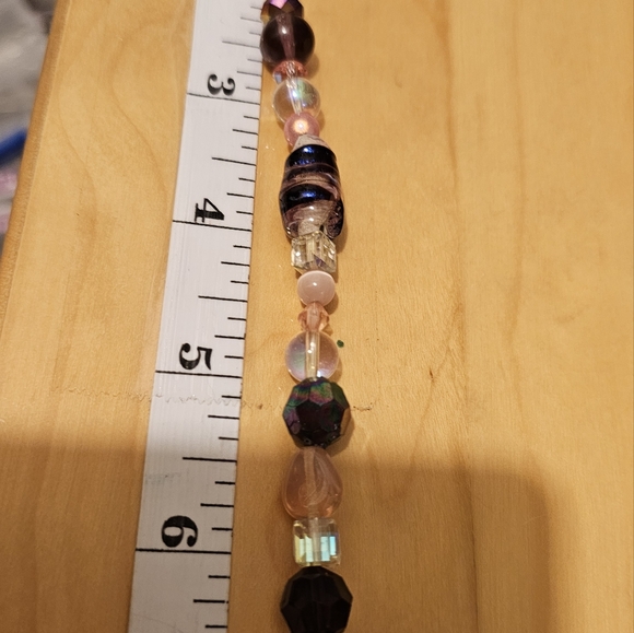 Suncatcher, mixed media and upcycled, in pinks and purple tones - Picture 4 of 7